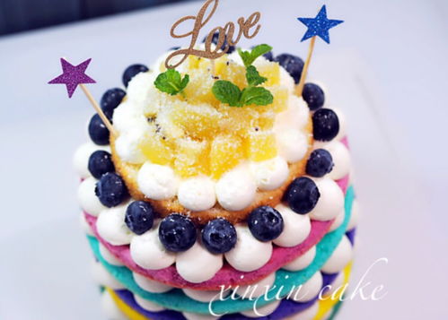 彩虹蛋糕图片-打包幸福彩虹蛋糕图片
