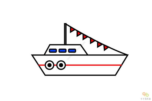 轮船简笔画-轮船简笔画 儿童简笔画