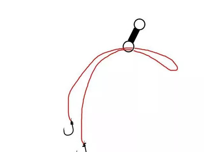 钓钩与八字环绑法图解,钓鱼钩和八字环的绑法