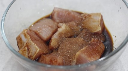 包肉粽子的肉怎么腌制米怎么调,包肉粽的肉要怎么腌制